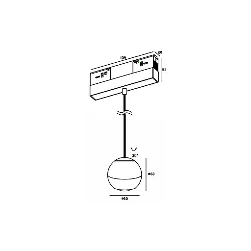 Підвіс Skarlat RGD2018 6W BK 4000K - фото 2