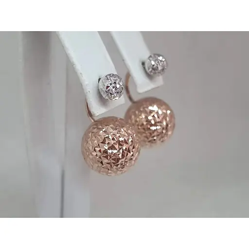 Золоті сережки Favoritum з алмазною гранню. 220336_12_А_КБ - фото 4