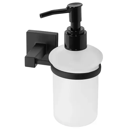 Дозатор для рідкого мила Rea 322197 black REA-77043, Чорний матовий - фото 2