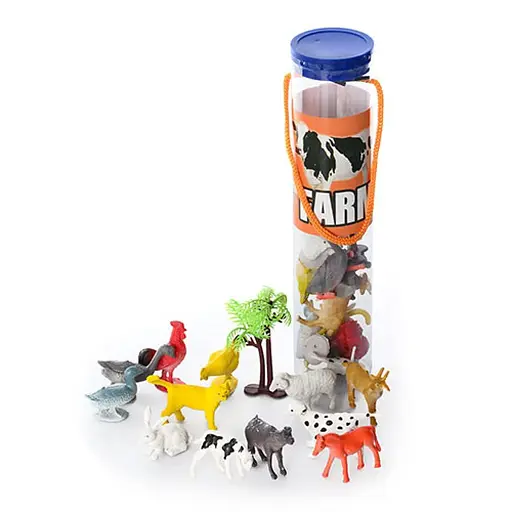 Набір Свійські тварини, 12 шт., у колбі, від 5 см, T800 (В асортименті)