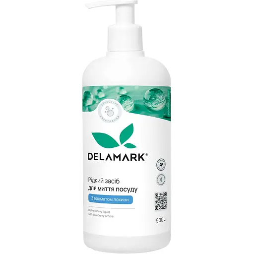 Жидкое средство для мытья посуды DeLaMark с ароматом голубики 0.5 л