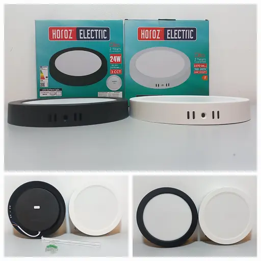 Светильник светодиодный Horoz Electric Milena-24 3CCT 24W черный - фото 5