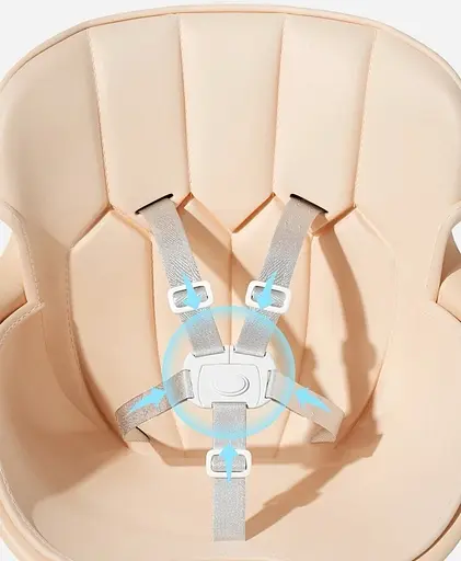 Стульчик и столик для кормления трасформер 2в1 Бежевый - фото 3