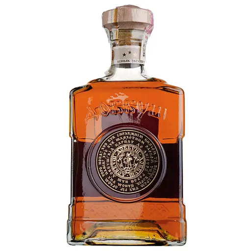 Коньяк України Довбуш Карпатський 3 зірки 40% 1 л (2 шт. х 0.5 л) - фото 3