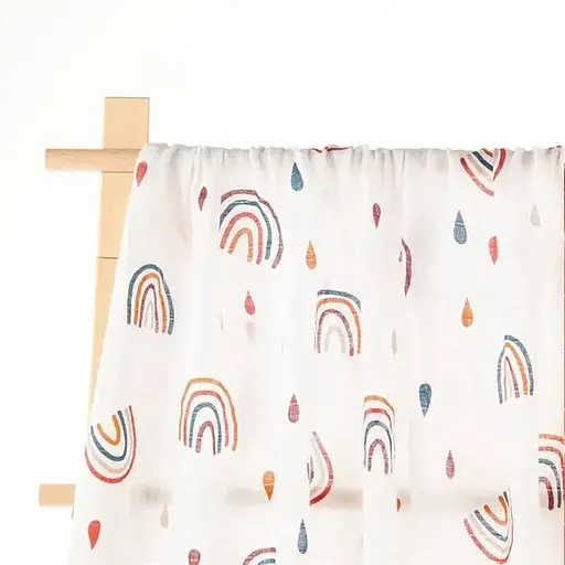 Муслинова дуже якісна пелюшка OldBro Kids Collors Rainbow 100x120 см - фото 1