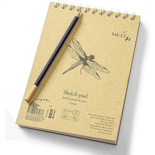 Альбом для эскизов на спирали SM-LT Art Authentic 80г/м2 70л кремовый цвет - фото 3