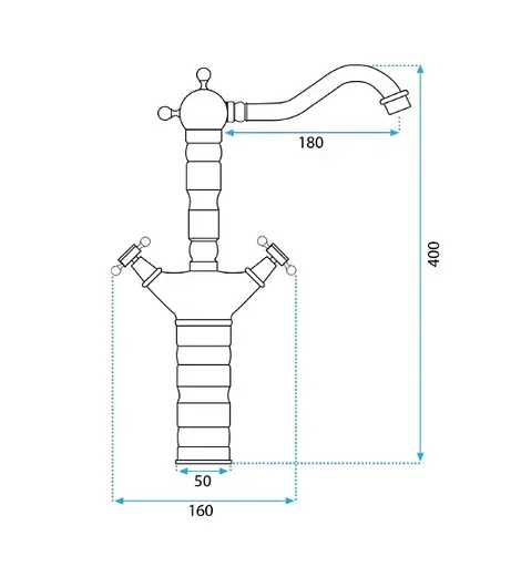 Смеситель для кухни Rea Rustico brushed gold REA-B5521 Золотой - фото 5