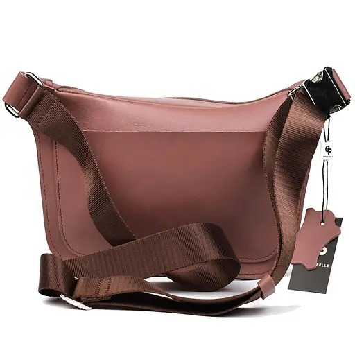 Жіноча шкіряна сумка-бананка Grande Pelle 20х15х7 см sum0026375 - фото 4