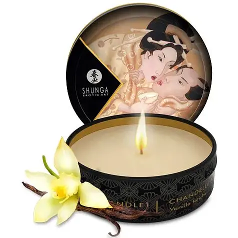 Массажная свеча Shunga Massage Candle ваниль, 30 мл - фото 3