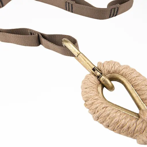 Одноместный гамак без опрокидывания Naturehike NH20DC001 хлопок (300 х 90см) Коричневый - фото 3