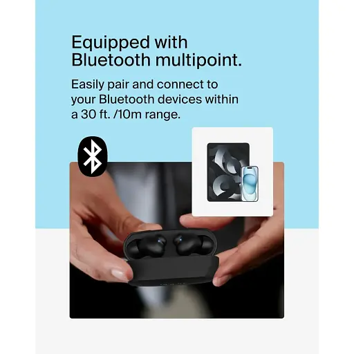 Наушники Belkin TWS Soundform Rhythm True Wireless черные - фото 5