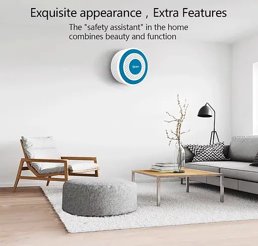 Бездротова сирена автономна для бездротових датчиків 433 мГц Digoo DG-ROSA, з акумулятором (100214) - фото 7