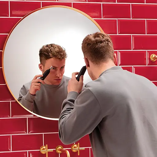 Триммер Remington Trim & Fit, ААх1, вибрационный мотор, насадок-3, чехол, титан.напил., черный - фото 8