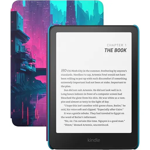 Электронная книга Amazon Kindle Paperwhite Kids 12th Gen 16GB 2024 with Cyber City Cover [126137]
