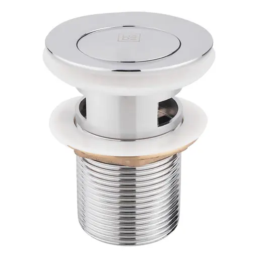 Донный клапан для раковины Lidz (CRM)-47 00 004 00 с переливом - фото 1