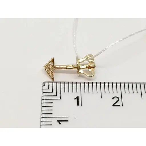 Золоті сережки-пуссети Імперія золота з фіанітами. СП1139И - фото 3