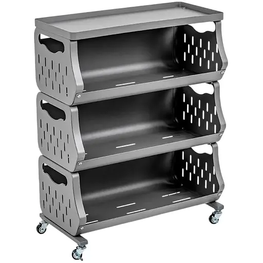 Стеллаж для хранения Wall Sticker SW-00002259 универсальный трехъярусный 60х30х77 см - фото 1