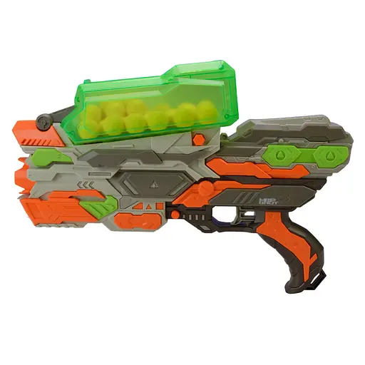 Автомат FJ9012 стреляет поролоновыми снврядами, 30 шт в габоре, в коробке (6990410411432) - фото 2