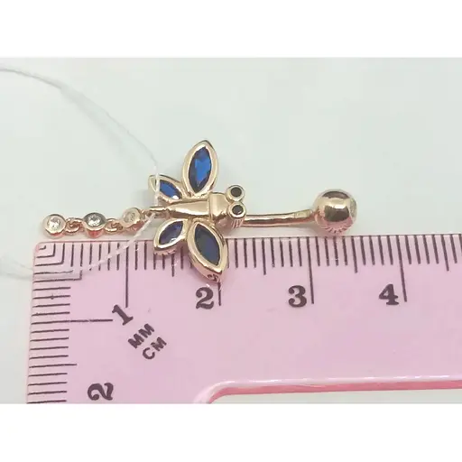 Серебряная серьга для пирсинга пупка Silvex 925. ПР3ФОС/015 - фото 3