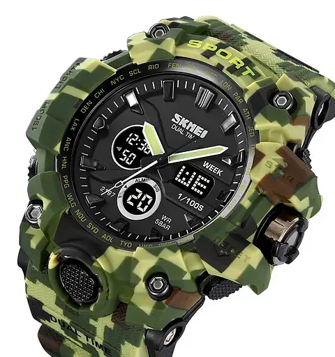 Годинник чоловічий наручний спортивний Skmei 2197 Камуфляж - фото 4