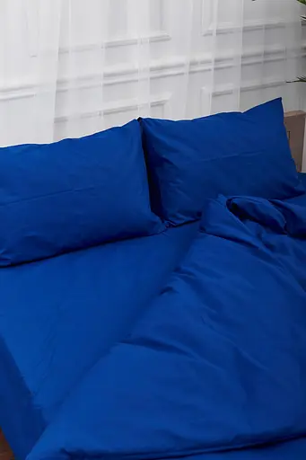 Пододеяльник Moon&Star Бязь Gold Люкс Blue Двуспальный 175x210 см - фото 3