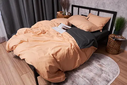 Комплект постільної білизни Moon&Star Бязь Gold Люкс Gray Cream Дитячий 110x140 см наволочки 2x50x70 см - фото 5