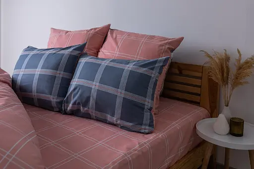 Комплект постельного белья ТЕП Soft dreams Wonderful Life полуторный серый с розовым (2-03857_26054) - фото 3