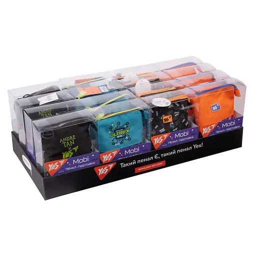 Школьный пенал-подставка Moby MIX Yes PH-M2 ассортимент 16шт. - фото 1
