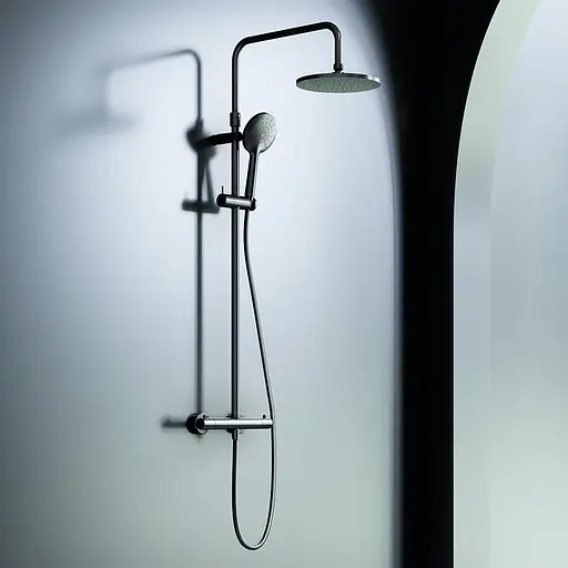 Душова система з термостатом Damixa Option black DX218091300, Чорний матовий - фото 2