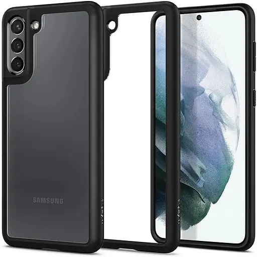 Оригинальный чехол Spigen Ultra Hybrid для Samsung Galaxy S21 Plus (6.7") Matte Black (ACS02388) - фото 7