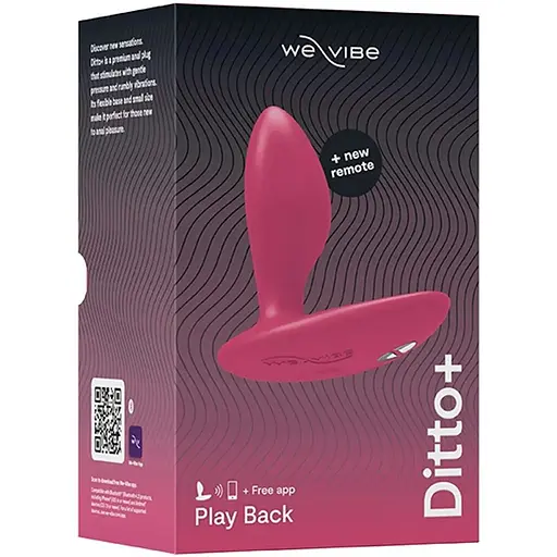 Анальна смарт-вібропробка We-Vibe Ditto+ Cosmic Pink - фото 10