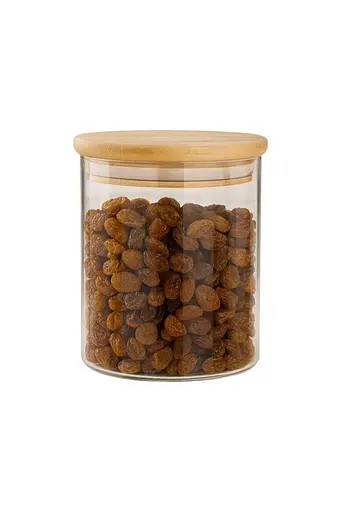 Банка для хранения с бамбуковой крышкой. Органайзер для круп [MD]