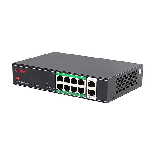 PoE-коммутатор неуправляемый 10-портовый ONV-H1108PSD с 8 портами PoE (73-00060)