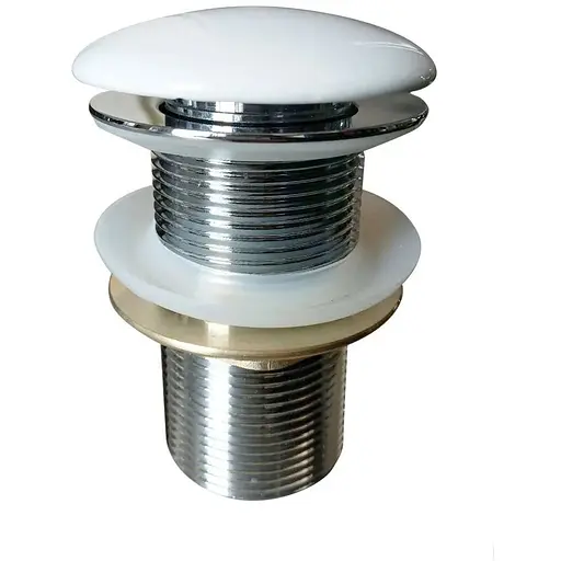 Донний клапан без переливу білий Volle 90-00-037white - фото 1