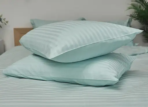 Набір наволочок Moon&Star Satin Stripe Stripe Mint 50х50 см 2 шт - фото 2