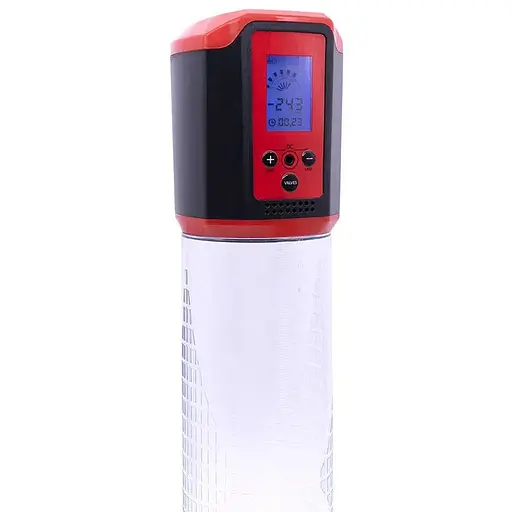 Автоматична вакуумна помпа Men Powerup Passion Pump Red LED-табло перезаряджається 8 режимів - фото 4