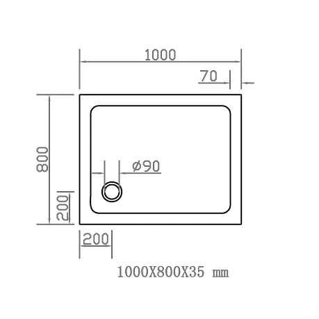Душовий піддон Eger 100x80см SMC 599-1080S - фото 5