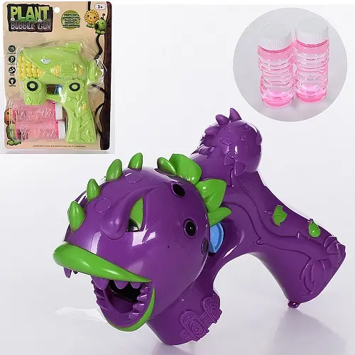 Пістолет з мильними бульбашками Plant KL93-9408Y-2 пістолет, запаска 2шт, в слюді (6903317473366) МІКС - фото 1