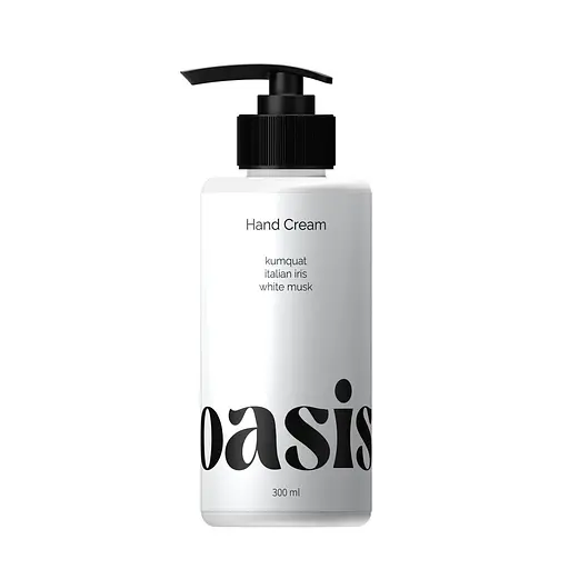 Парфумований крем для рук Kumquat Italian Iris White Musk Dama Bianca Oasis 300 мл - фото 1