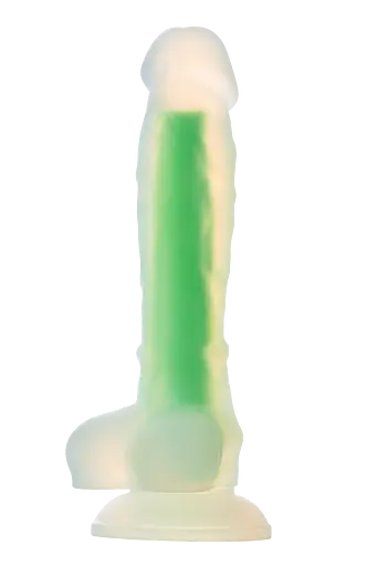 Фаллоимитатор Radiant Glow In The Dark Soft 17.5 см зеленый - фото 8