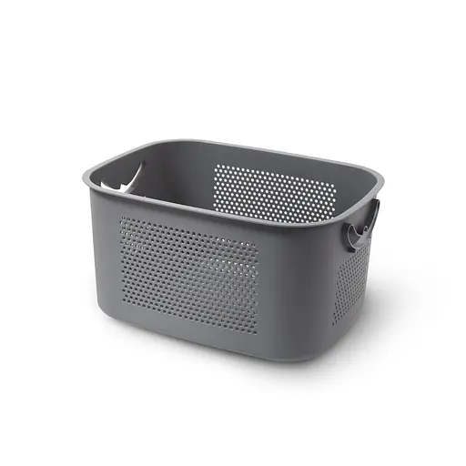 Уценка. Этажерка трехярусная с корзинами на колесах MVM, серая (FH-21 GRAY) - фото 3