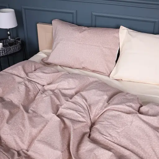 Простирадло MirSon Сатин 22-1374 Vanilla Drops 200x220 см (2200010475180) - фото 3