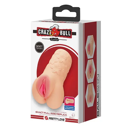 Мастурбатор Crazy Bull Scarlet тілесний - фото 12