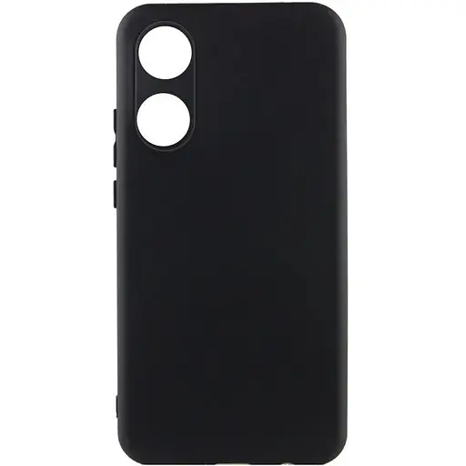 Чохол Silicone Cover Lakshmi Full Camera (A) для Oppo A58 4G Чорний / Black