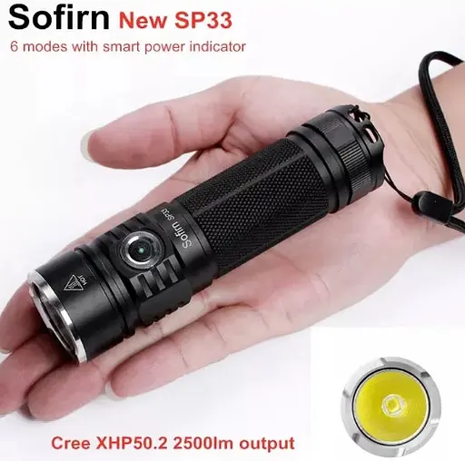 Ліхтар потужний Sofirn SP33 XHP 50.2 ліхтарик 26650 18650 2500 Lm - фото 8