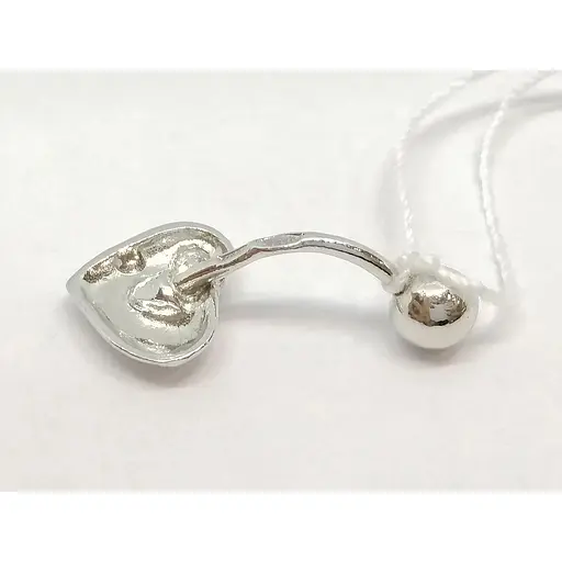 Серебряная серьга для пирсинга пупка Ирий. 6007 - фото 2