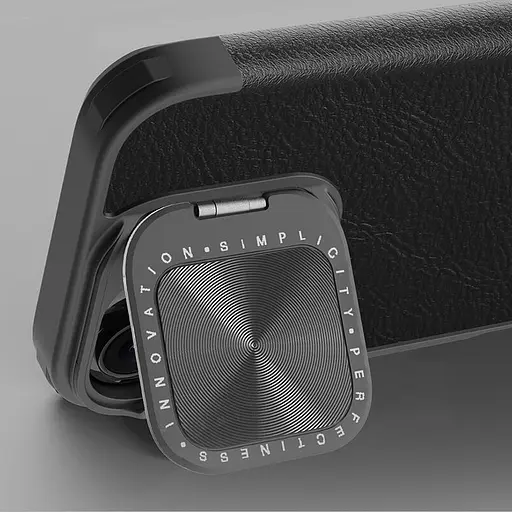 Шкіряний чохол-книжка Nillkin Qin Prop для Apple iPhone 16, 6.1 Black - фото 5