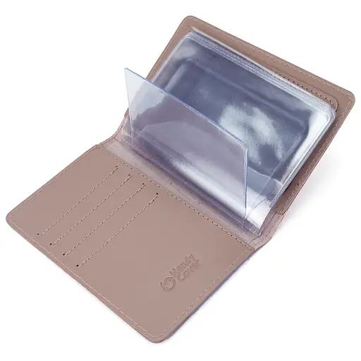 Обложка на права женская кожаная HC-26 нюдовая (на права старого образца) - фото 4