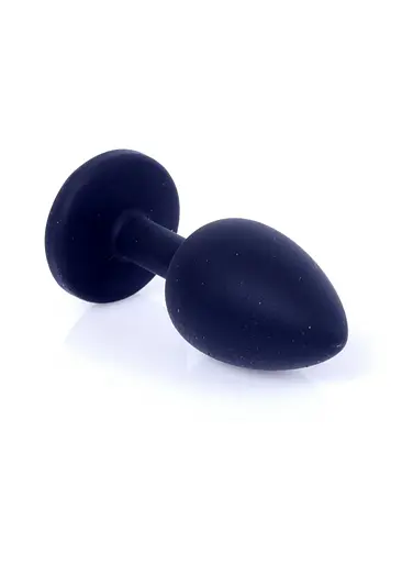 Силіконова анальна пробка з кристалом Boss Plug Jewellery 8 см (рожевий) - фото 5