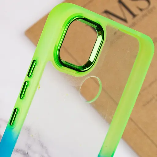 Чохол Epik TPU+PC Fresh sip series для Xiaomi Redmi 9C Бірюзовий / Лимонний - фото 4